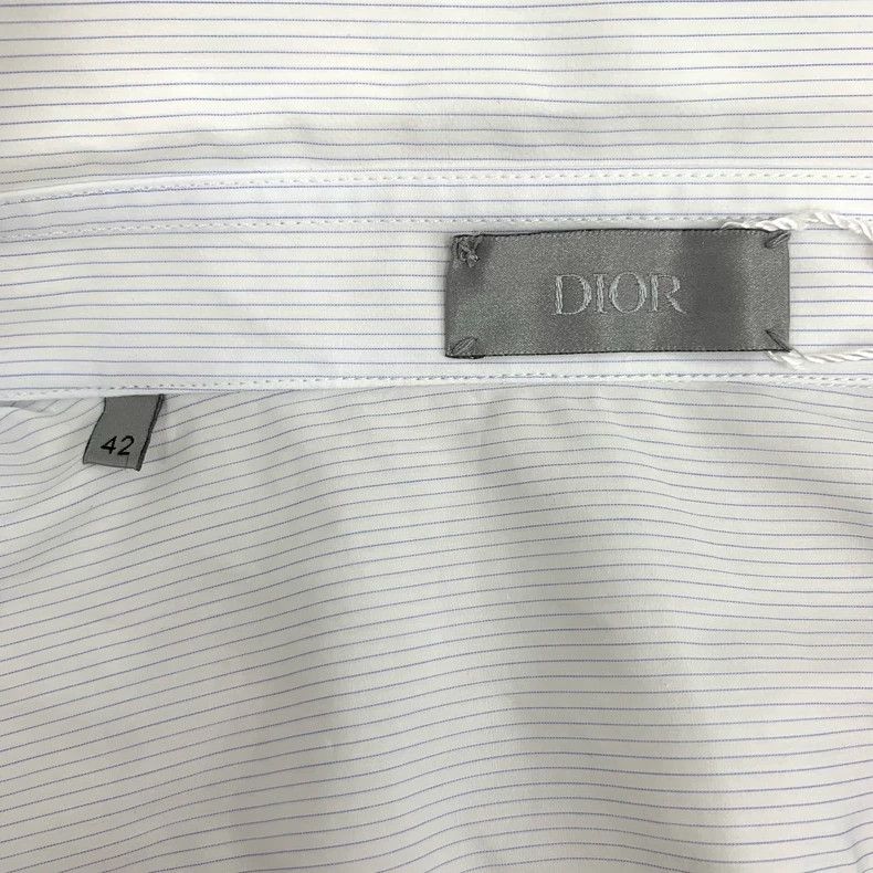 Dior Dior white logo long sleeve shirt Size US M / EU 48-50 / 2 - 5 Thumbnail