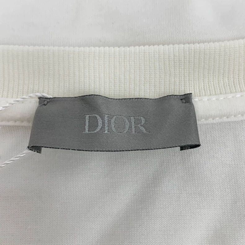 Dior Dior white distressed short sleeve T-shirt Size US L / EU 52-54 / 3 - 5 Thumbnail