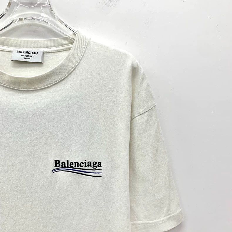Balenciaga balenciaga white logo short sleeve t-shirt Size US XS / EU 42 / 0 - 3 Thumbnail