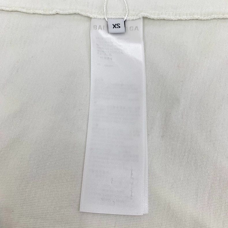 Balenciaga balenciaga white logo short sleeve t-shirt Size US XS / EU 42 / 0 - 6 Thumbnail