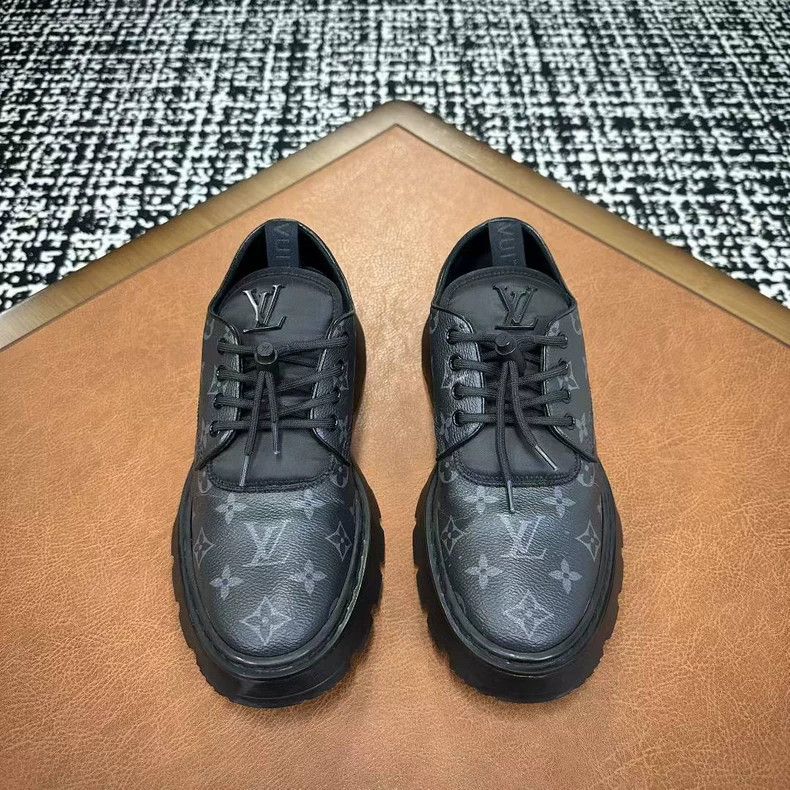 Louis Vuitton louis vuitton black platform casual shoes Size US 6 / EU 39 - 7 Thumbnail