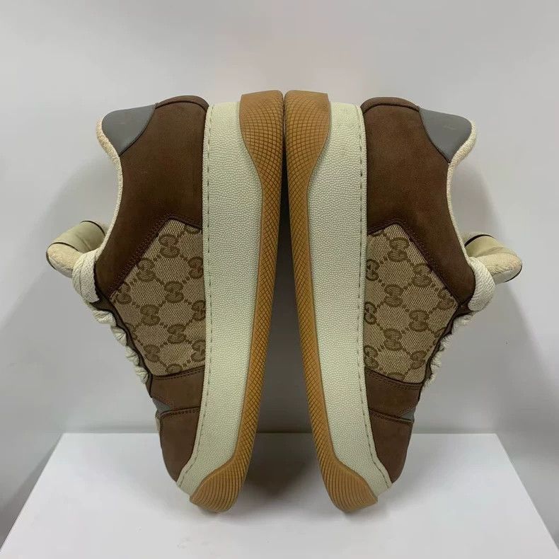 Gucci gucci brown high top sneakers Size US 7 / EU 40 - 4 Thumbnail