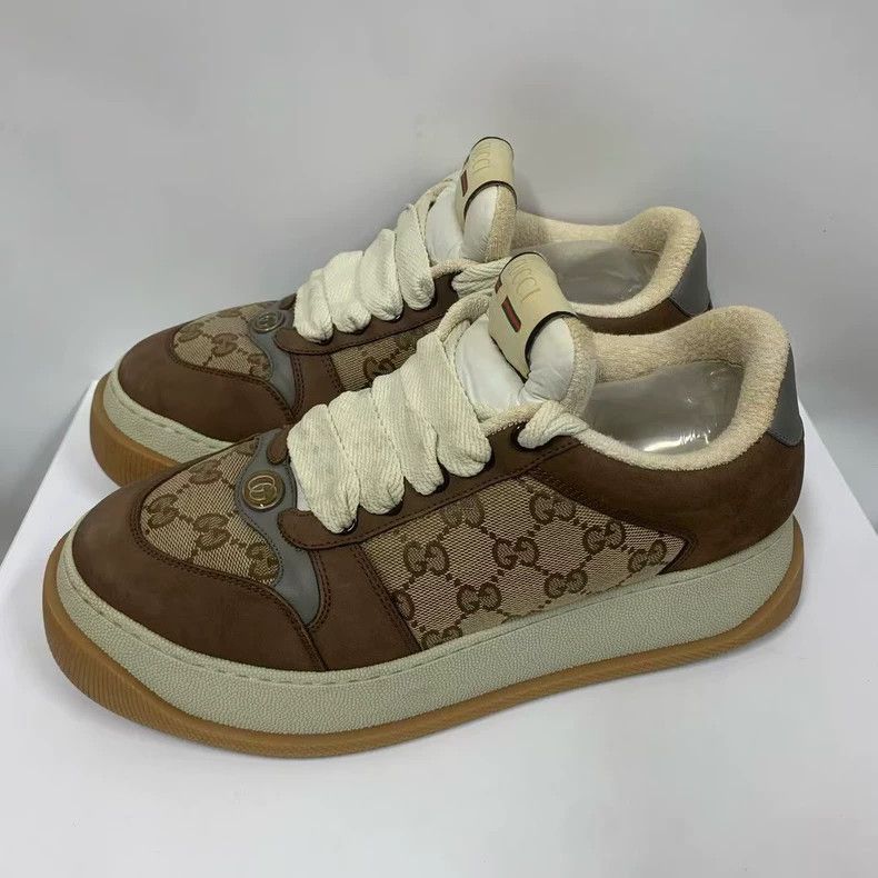 Gucci gucci brown high top sneakers Size US 7 / EU 40 - 8 Thumbnail