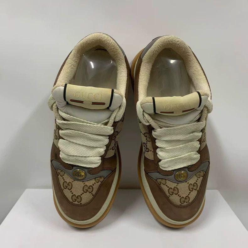 Gucci gucci brown high top sneakers Size US 7 / EU 40 - 2 Thumbnail