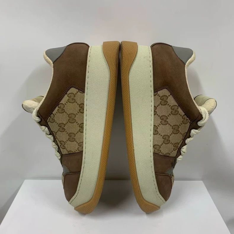 Gucci gucci brown high top sneakers Size US 7 / EU 40 - 5 Thumbnail