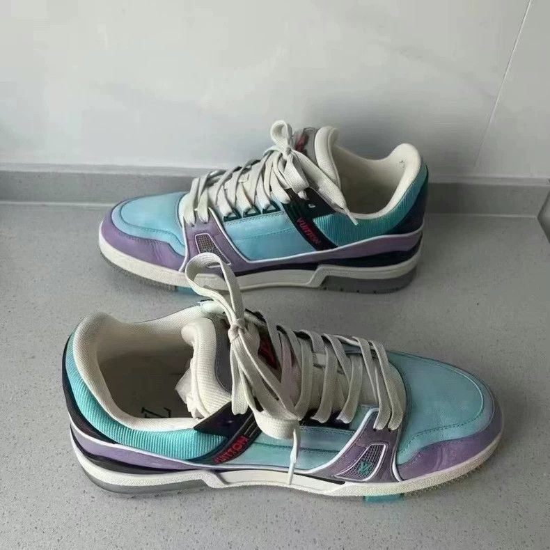 Louis Vuitton LV Trainer low-top sneakers Size US 7 / EU 40 - 3 Thumbnail