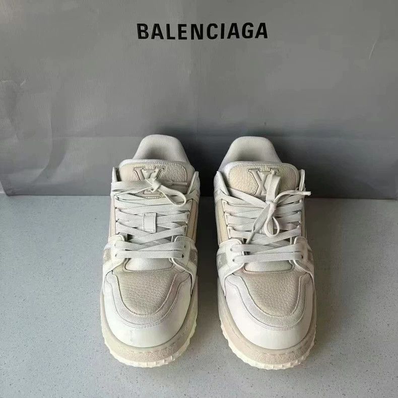 Louis Vuitton balenciaga lv trainer sneakers Size US 7 / EU 40 - 3 Thumbnail