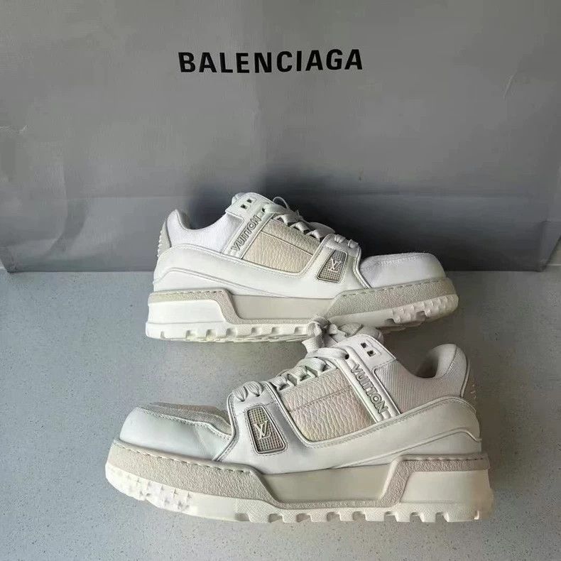 Louis Vuitton balenciaga lv trainer sneakers Size US 7 / EU 40 - 5 Thumbnail