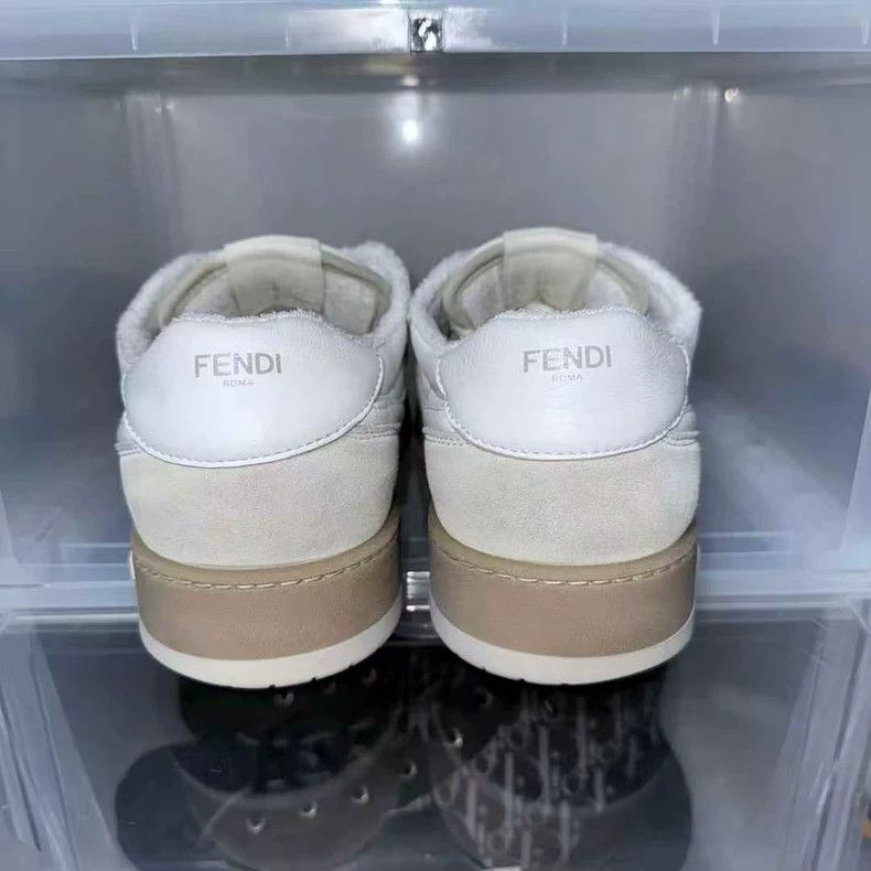 Fendi fendi lowtop sneakers in beige white Size US 11 / EU 44 - 4 Thumbnail