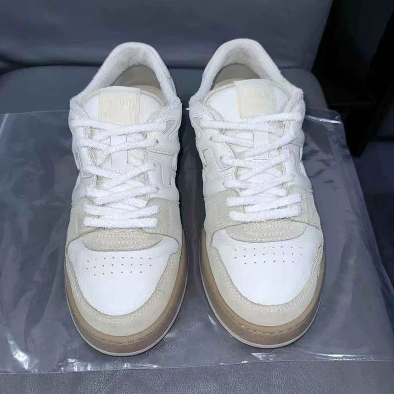 Fendi fendi lowtop sneakers in beige white Size US 11 / EU 44 - 3 Thumbnail