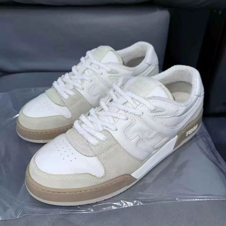 Fendi fendi lowtop sneakers in beige white Size US 11 / EU 44 - 5 Thumbnail