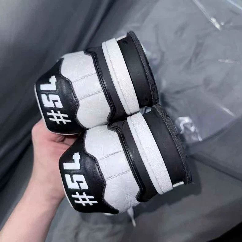 Louis Vuitton lv trainer black white sneakers Size US 7.5 / EU 40-41 - 7 Thumbnail