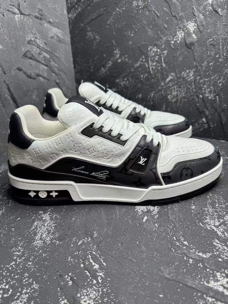 Louis Vuitton LV Trainer Black White Sneakers Size US 9 / EU 42 - 4 Thumbnail
