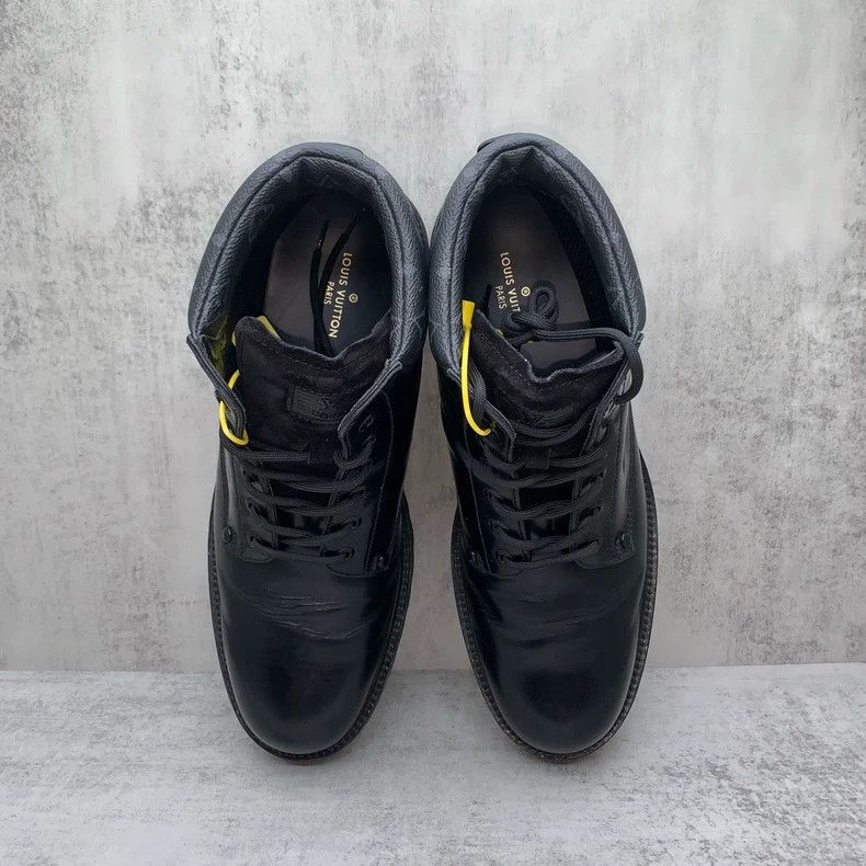 Louis Vuitton lv black high top martin boots Size US 10 / EU 43 - 6 Thumbnail