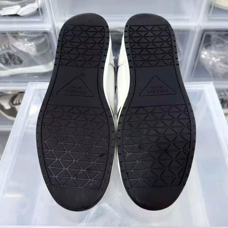 Prada prada black white lace up sneakers Size US 8 / EU 41 - 5 Thumbnail