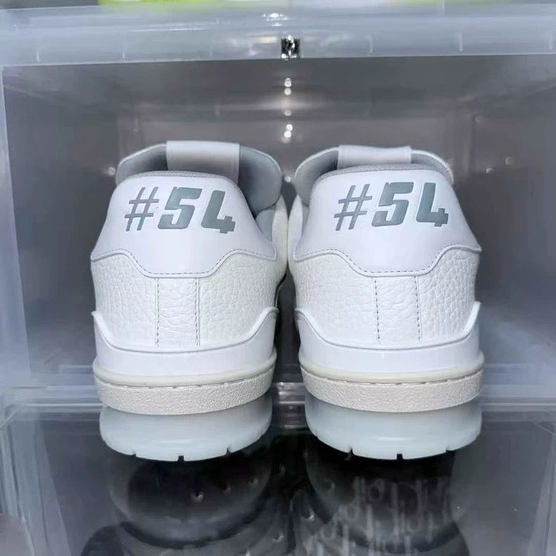 Louis Vuitton lv trainer white cement sneakers Size US 10.5 / EU 43-44 - 6 Thumbnail
