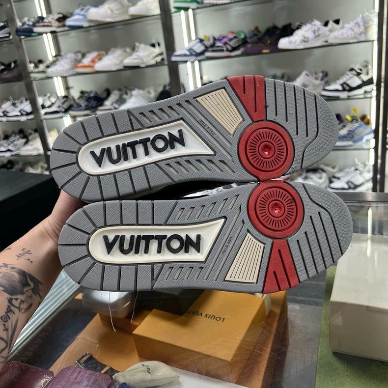 Louis Vuitton LV Trainer Show Style Black Cement Sneakers Size US 7.5 / EU 40-41 - 6 Thumbnail