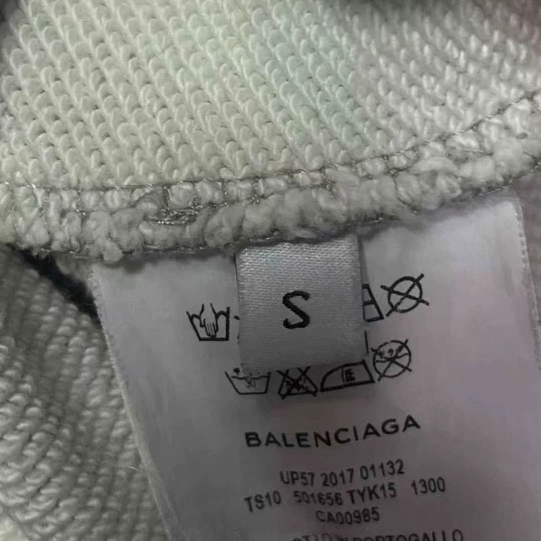 Balenciaga balenciaga gray hooded sweatshirt Size US S / EU 44-46 / 1 - 4 Thumbnail