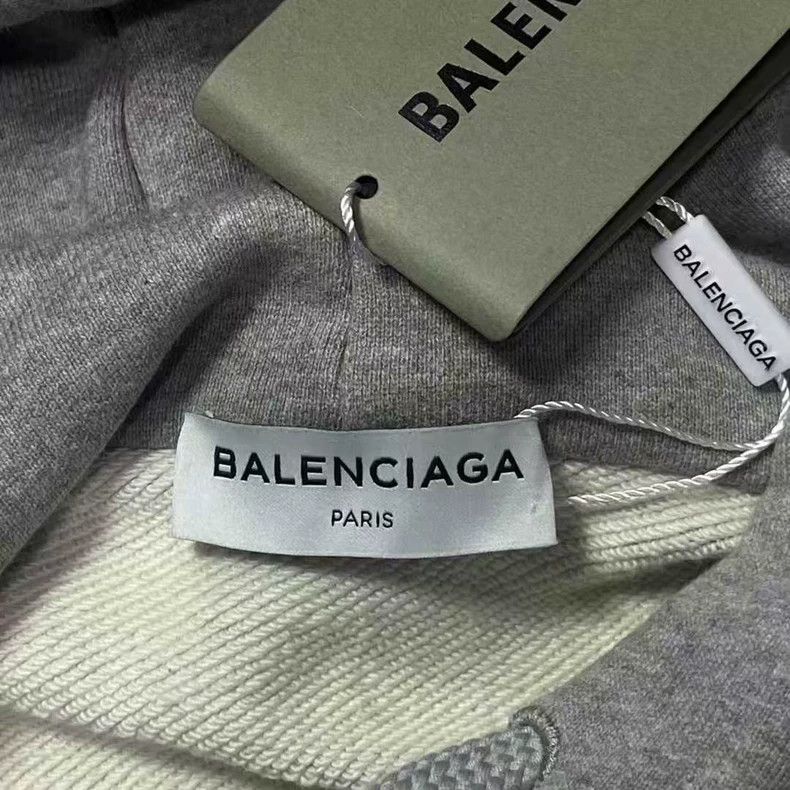 Balenciaga balenciaga gray hooded sweatshirt Size US S / EU 44-46 / 1 - 3 Thumbnail