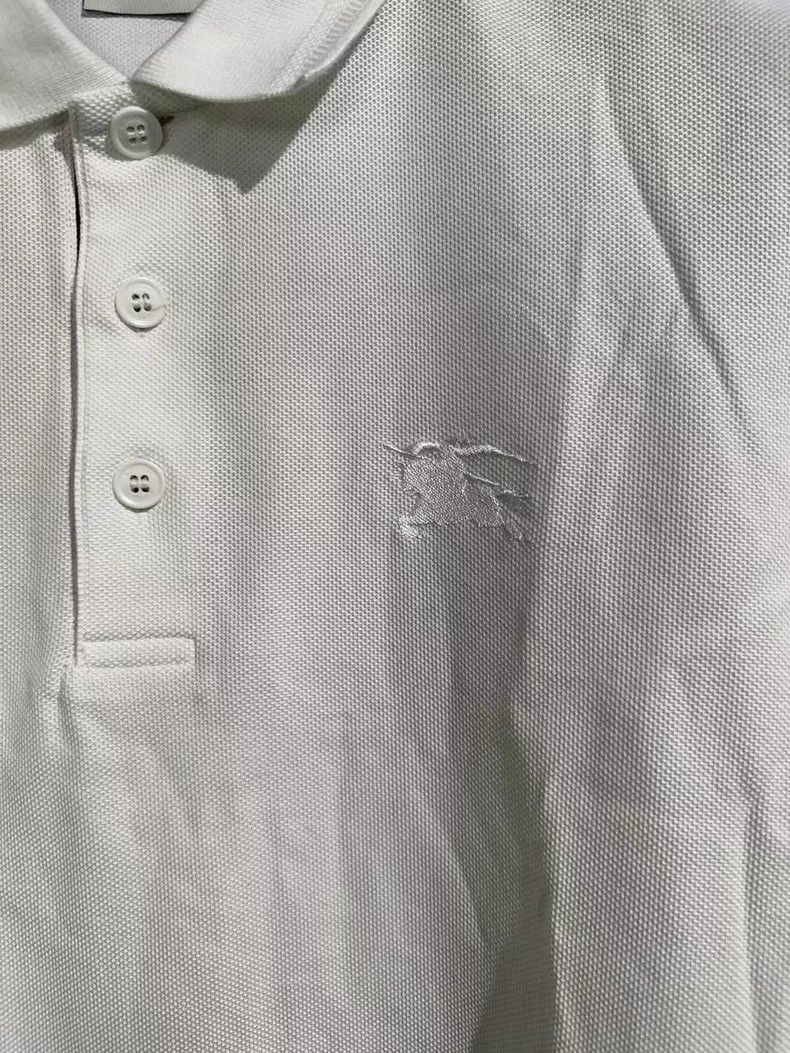 Burberry burberry white polo shirt with logo Size US M / EU 48-50 / 2 - 3 Thumbnail
