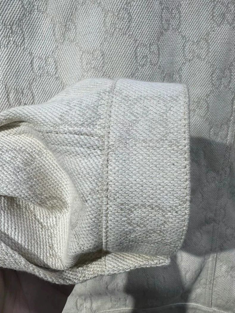 Gucci GUCCI Gg Cotton Jacquard Long Sleeve Jacket Size US L / EU 52-54 / 3 - 5 Thumbnail