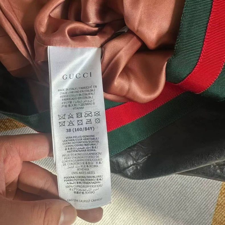 Gucci gucci leather jacket with stripes Size US S / EU 44-46 / 1 - 4 Thumbnail