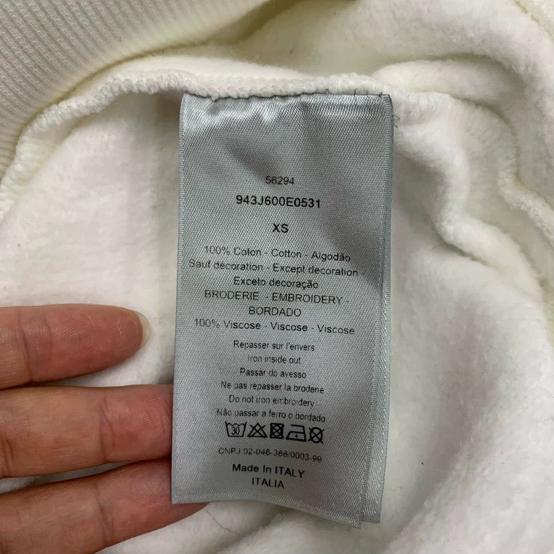 Dior Dior White Hooded Sweatshirt XS Size US XS / EU 42 / 0 - 5 Thumbnail