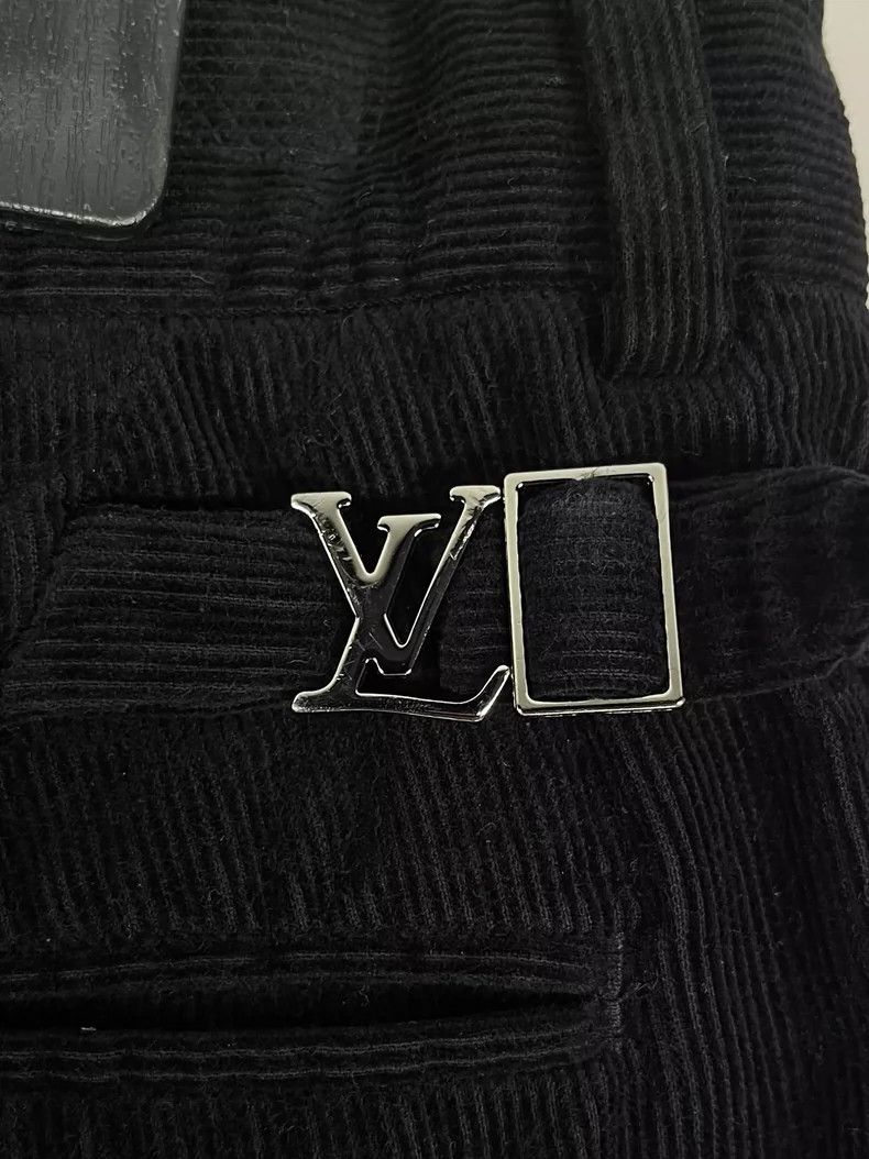 Louis Vuitton louis vuitton black corduroy pants Size US 44 / EU 60 - 3 Thumbnail