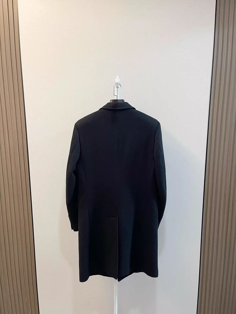 Valentino valentino black long coat Size US M / EU 48-50 / 2 - 2 Thumbnail