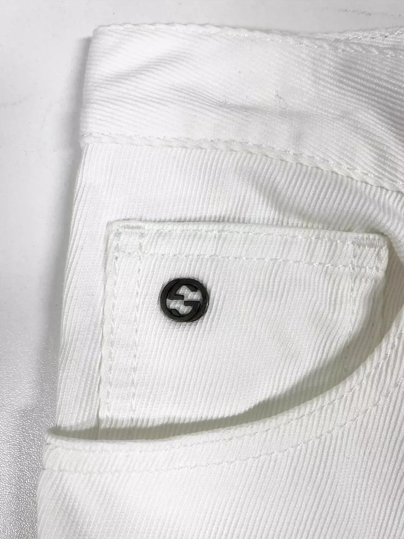 Gucci Gucci white denim jeans Size US 44 / EU 60 - 3 Thumbnail
