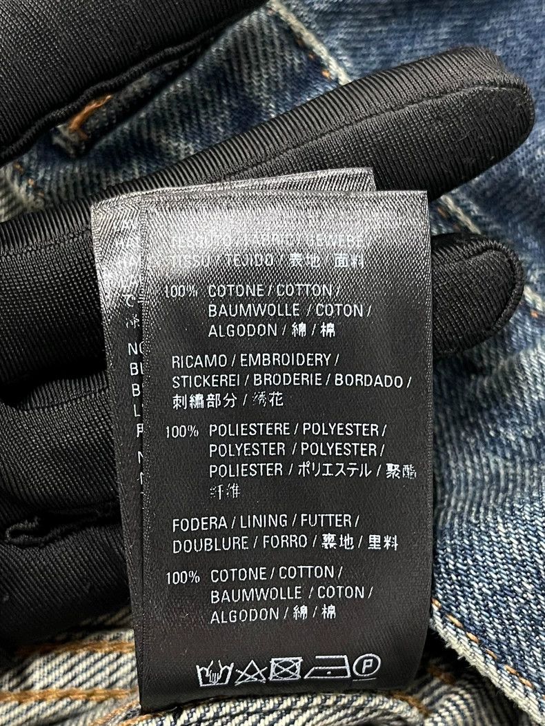 Balenciaga Balenciaga denim jacket with back logo Size US L / EU 52-54 / 3 - 5 Thumbnail