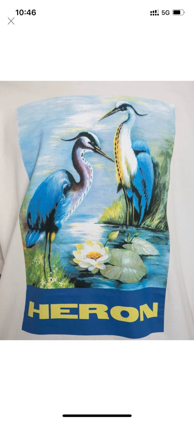 Heron Preston Heron Preston 2019Fw Crane Print T-Shirt Size US XS / EU 42 / 0 - 2 Thumbnail