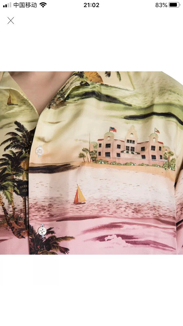 Amiri Amiri Silk Rainbow Short Sleeve Shirt Size US XS / EU 42 / 0 - 7 Thumbnail