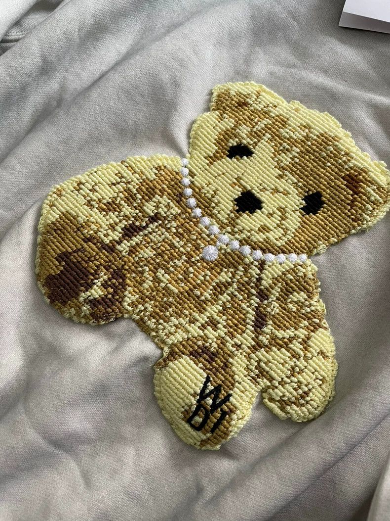 WE11DONE We11Done Teddy Bear Embroidered Sweatshirt Size US S / EU 44-46 / 1 - 2 Thumbnail