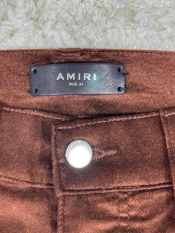 Amiri Amiri brown velvet pants Size US 31 - 3 Thumbnail