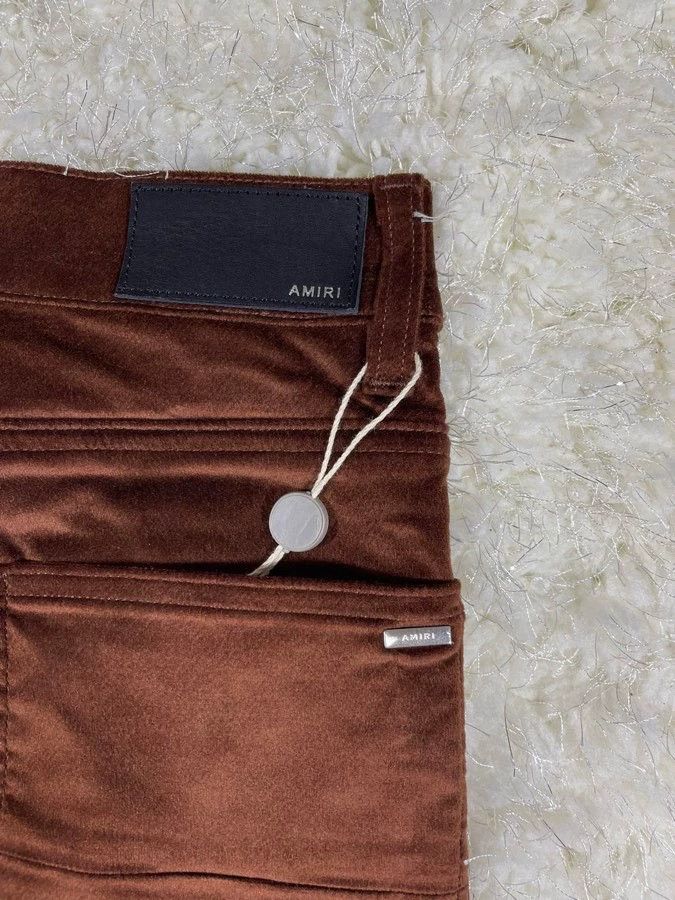 Amiri Amiri brown velvet pants Size US 31 - 4 Thumbnail