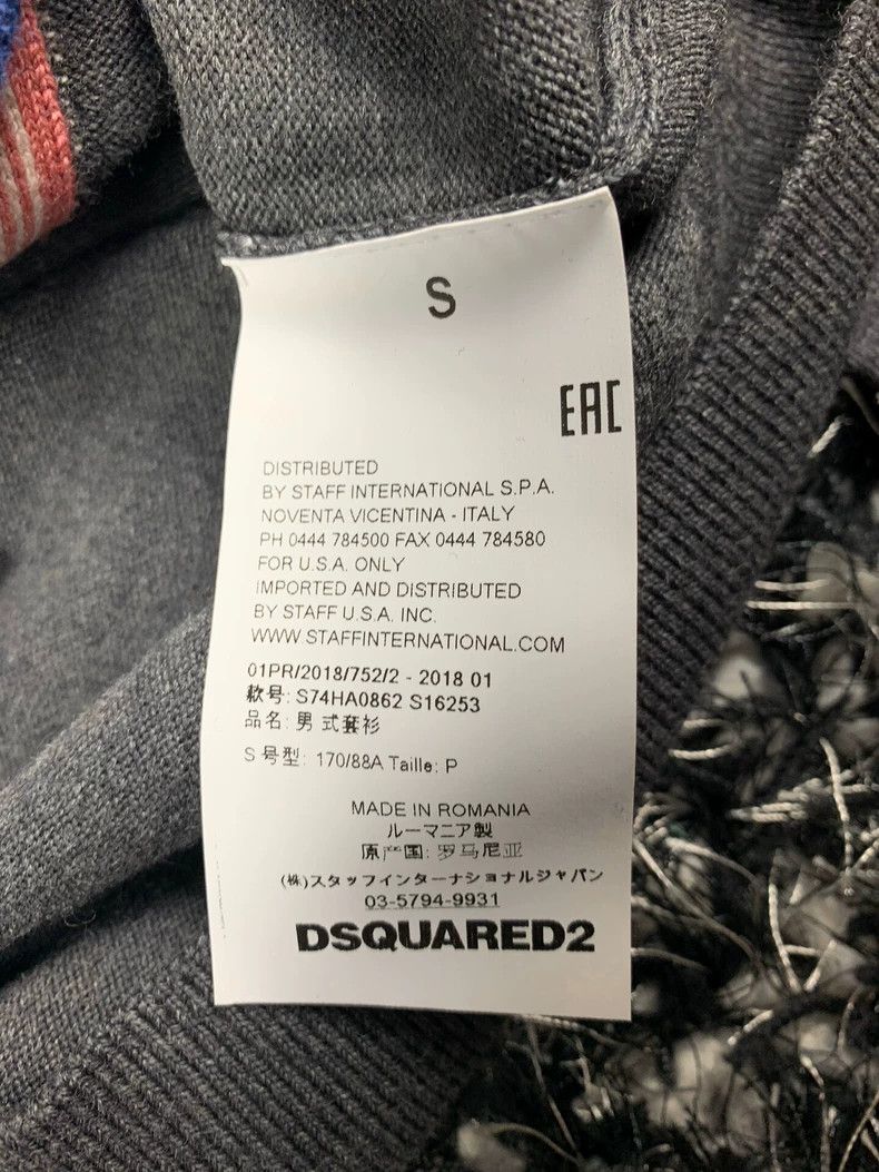 Dsquared2 DSQUARED2 wool cardigan with stripes Size US L / EU 52-54 / 3 - 6 Thumbnail