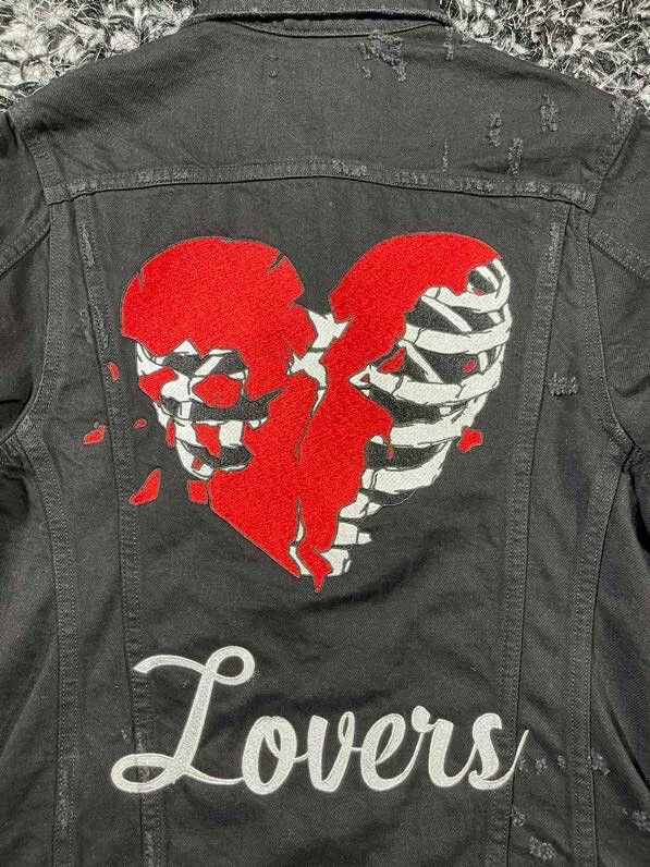 Amiri Amiri Lovers Denim Jacket Size US XS / EU 42 / 0 - 5 Thumbnail