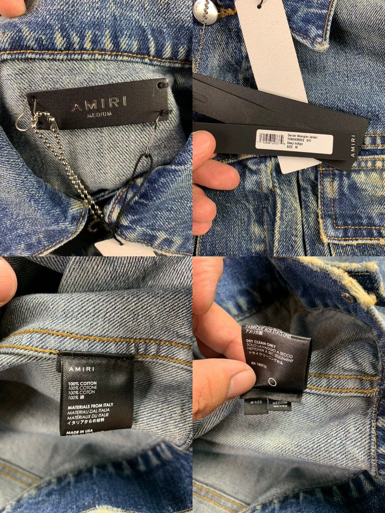 Amiri Amiri Distressed Denim Jacket Size US M / EU 48-50 / 2 - 7 Thumbnail