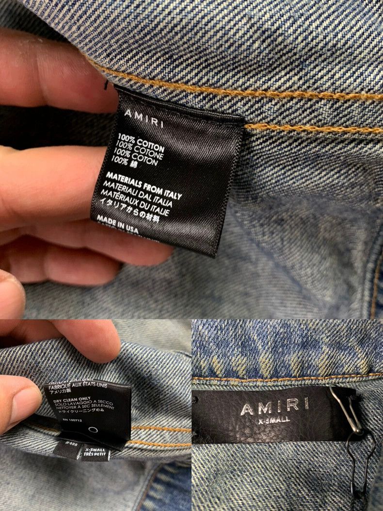 Amiri Amiri Distressed Denim Jacket Size US M / EU 48-50 / 2 - 6 Thumbnail