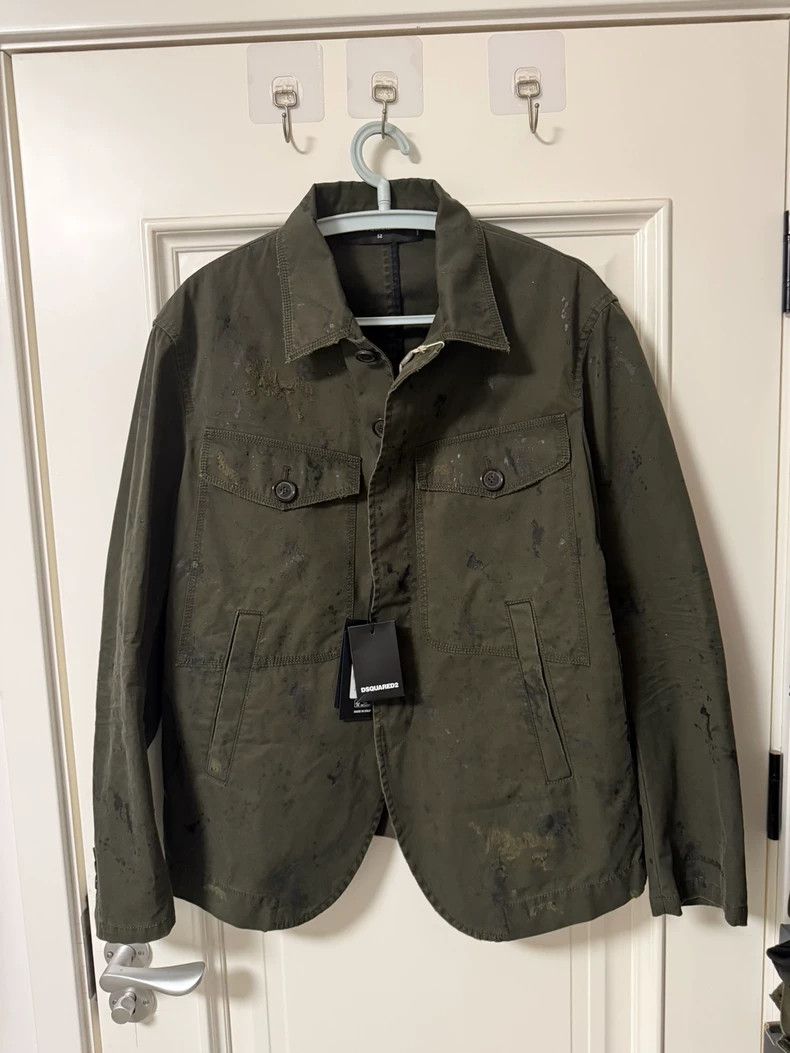 Dsquared2 Dsquared2 Distressed Green Jacket Size US L / EU 52-54 / 3 - 3 Thumbnail