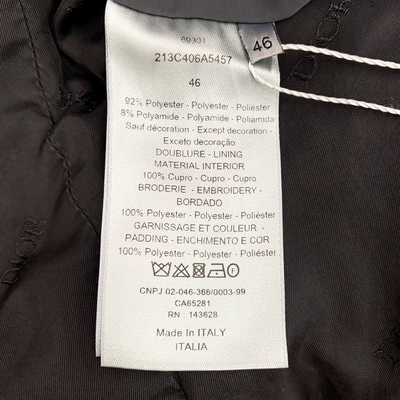 Dior Dior gray logo lettering jacket Size US M / EU 48-50 / 2 - 8 Thumbnail