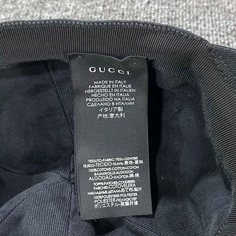 Gucci gucci black baseball cap Size ONE SIZE - 7 Thumbnail