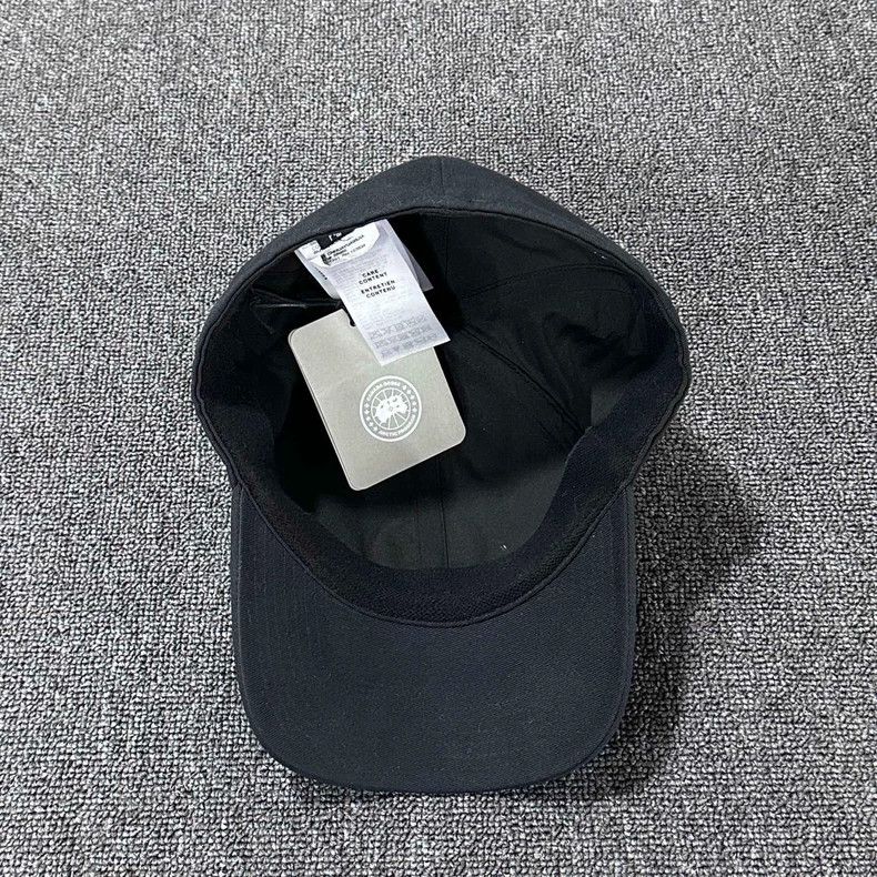 Canada Goose canada goose black logo baseball cap Size ONE SIZE - 4 Thumbnail