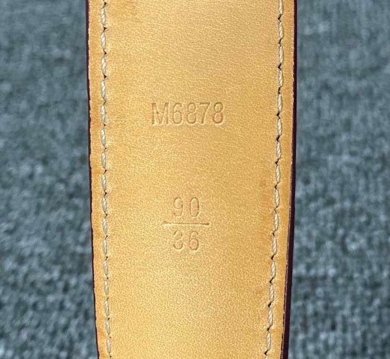 Louis Vuitton louis vuitton red leather belt Size ONE SIZE - 5 Thumbnail