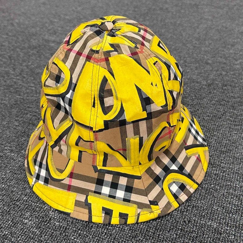 Burberry Burberry yellow graffiti fisherman hat Size ONE SIZE - 2 Thumbnail