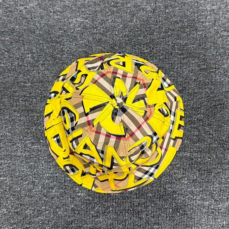 Burberry Burberry yellow graffiti fisherman hat Size ONE SIZE - 3 Thumbnail