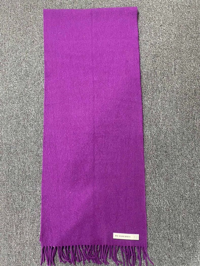 Burberry burberry purple cashmere scarf Size ONE SIZE - 2 Thumbnail