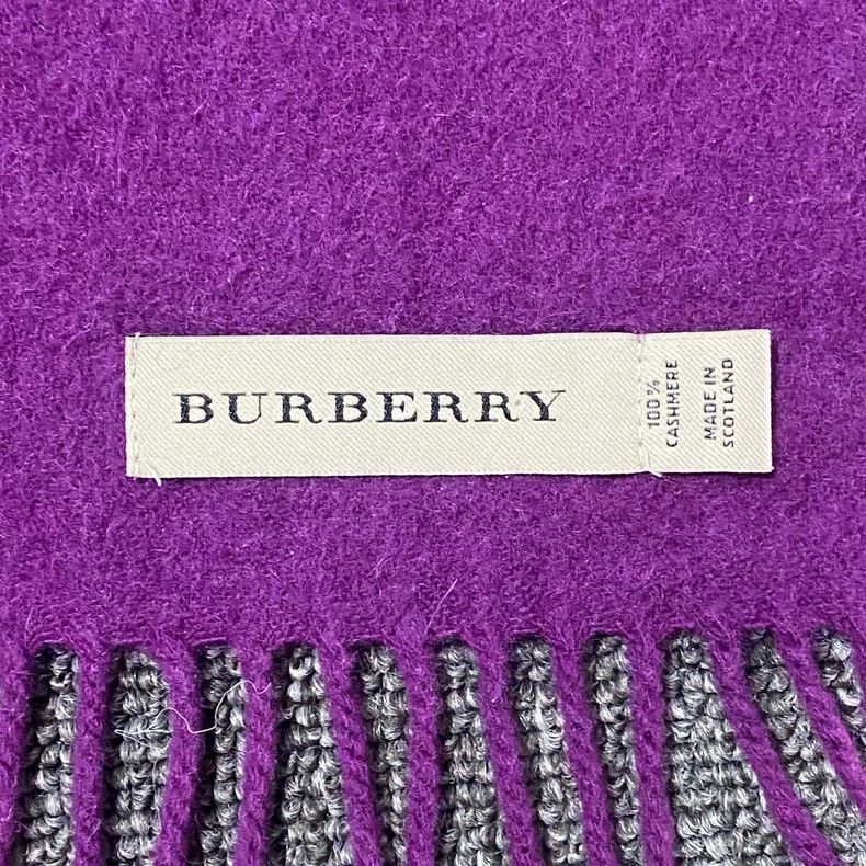 Burberry burberry purple cashmere scarf Size ONE SIZE - 3 Thumbnail