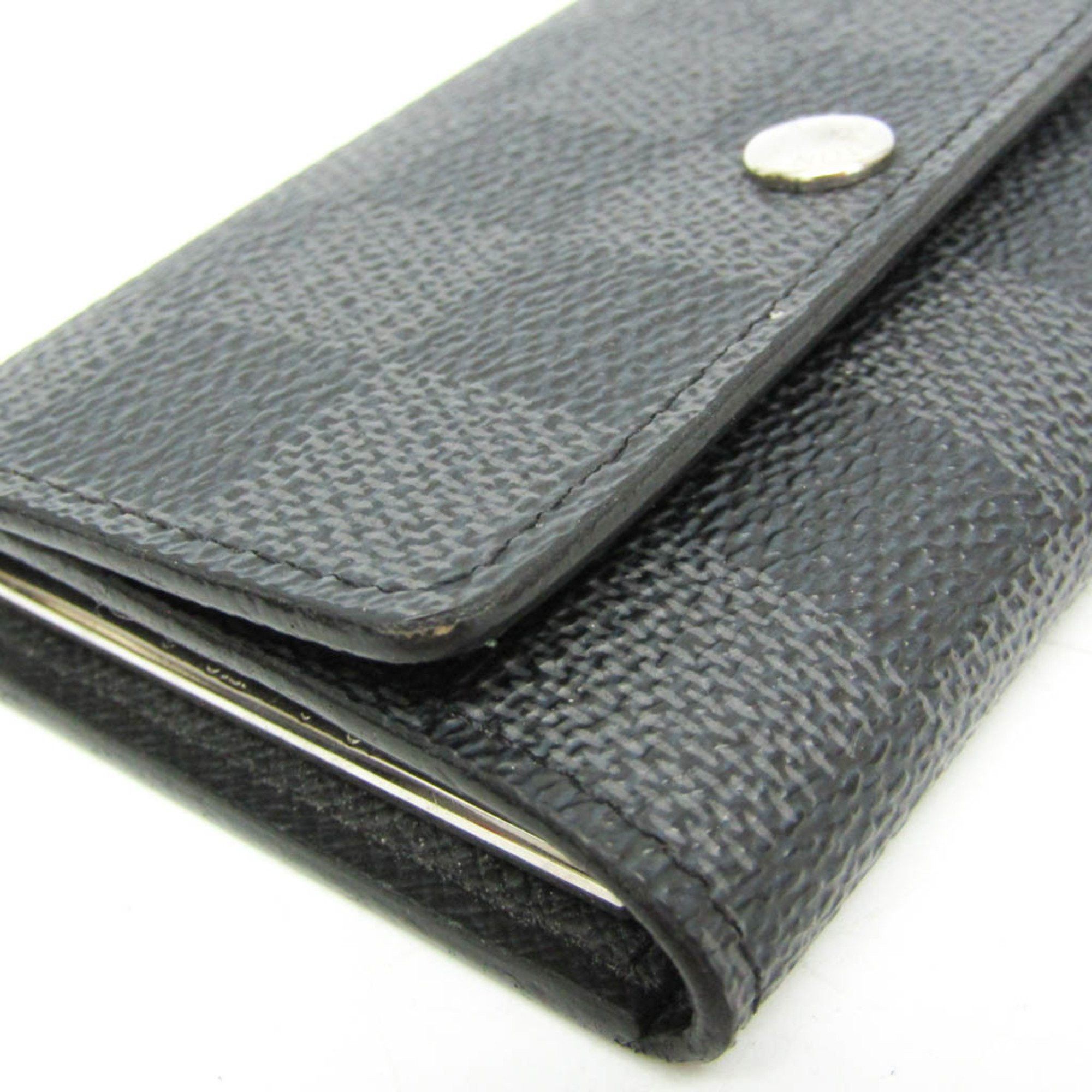 Louis Vuitton Louis Vuitton Damier Graphite 6 Key Holder N62662 Men,Women Damier Graphite Key Case Damier Graphite Size ONE SIZE - 4 Thumbnail